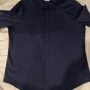 Calvin Klein Men's Dark Blue Casual Shirt